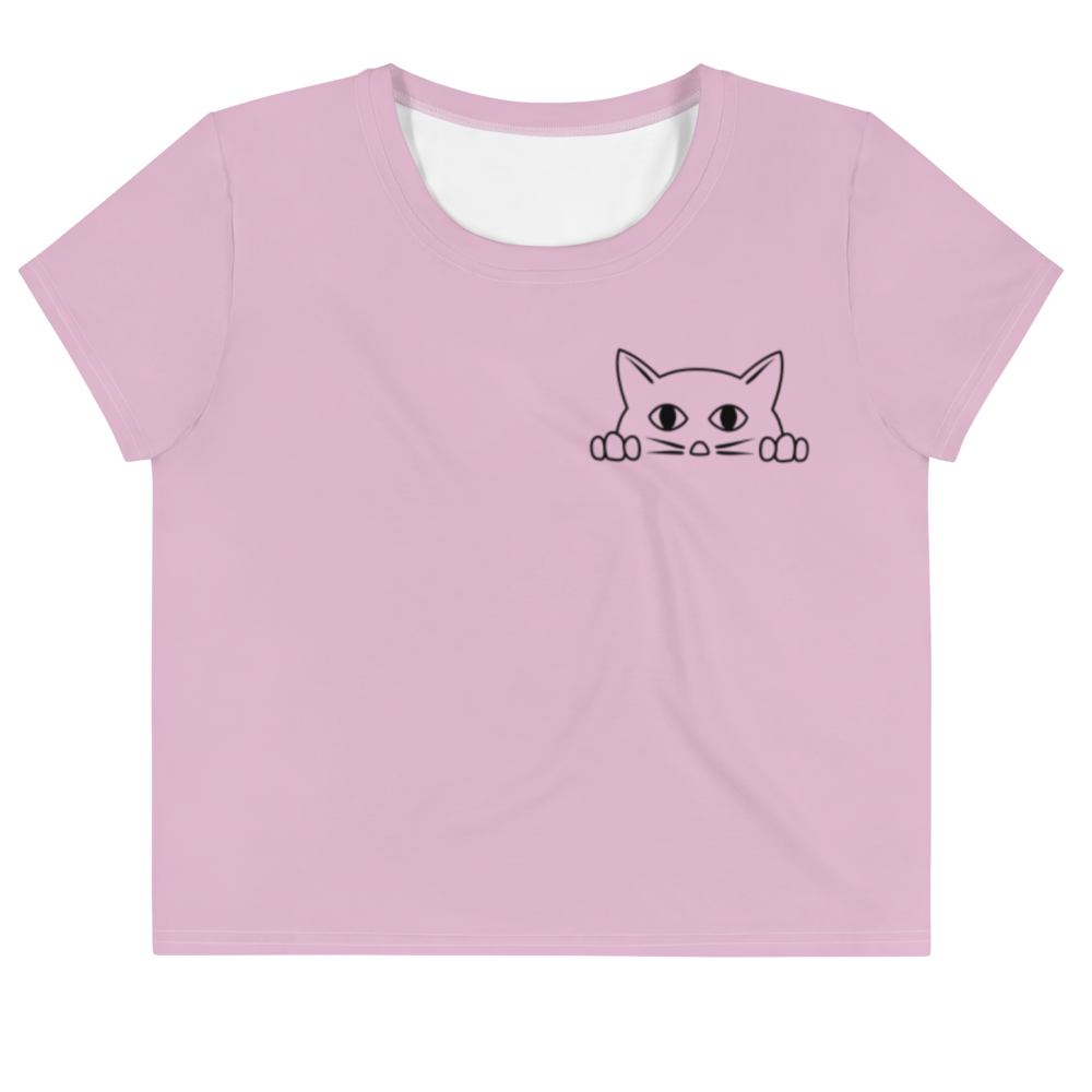 peek-a-boob kitty crop top